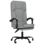 Light Gray Fabric Massage Reclining Office Chair by vidaXL, Office chairs - Ref: Foro24-349675, Price: 133,84 €, Discount: %