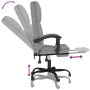 Light Gray Fabric Massage Reclining Office Chair by vidaXL, Office chairs - Ref: Foro24-349675, Price: 133,84 €, Discount: %