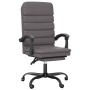 Silla de oficina reclinable masaje cuero sintético gris de vidaXL, Sillas de oficina - Ref: Foro24-349729, Precio: 90,56 €, D...