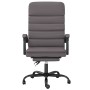 Silla de oficina reclinable masaje cuero sintético gris de vidaXL, Sillas de oficina - Ref: Foro24-349729, Precio: 90,56 €, D...