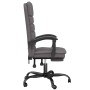 Silla de oficina reclinable masaje cuero sintético gris de vidaXL, Sillas de oficina - Ref: Foro24-349729, Precio: 90,56 €, D...