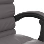 Silla de oficina reclinable masaje cuero sintético gris de vidaXL, Sillas de oficina - Ref: Foro24-349729, Precio: 90,56 €, D...