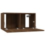 TV furniture 4 units oak brown plywood 60x30x30 cm by vidaXL, TV Furniture - Ref: Foro24-3120205, Price: 136,99 €, Discount: %