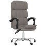 Silla de oficina reclinable de tela gris taupé de vidaXL, Sillas de oficina - Ref: Foro24-349625, Precio: 131,04 €, Descuento: %