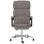 Silla de oficina reclinable de tela gris taupé de vidaXL, Sillas de oficina - Ref: Foro24-349625, Precio: 131,04 €, Descuento: %