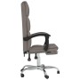 Silla de oficina reclinable de tela gris taupé de vidaXL, Sillas de oficina - Ref: Foro24-349625, Precio: 131,04 €, Descuento: %