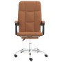 Brown synthetic leather reclining office chair by vidaXL, Office chairs - Ref: Foro24-349640, Price: 92,99 €, Discount: %