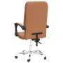 Brown synthetic leather reclining office chair by vidaXL, Office chairs - Ref: Foro24-349640, Price: 92,99 €, Discount: %