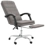 Silla de oficina reclinable de tela gris taupé de vidaXL, Sillas de oficina - Ref: Foro24-349645, Precio: 110,99 €, Descuento: %