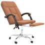 Brown synthetic leather reclining office chair by vidaXL, Office chairs - Ref: Foro24-349640, Price: 92,99 €, Discount: %