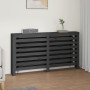 Solid gray pine wood radiator cover 153x19x84 cm by vidaXL, Accessories for heating radiators - Ref: Foro24-822603, Price: 10...