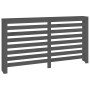 Solid gray pine wood radiator cover 153x19x84 cm by vidaXL, Accessories for heating radiators - Ref: Foro24-822603, Price: 10...