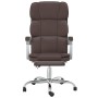 Silla de oficina reclinable cuero sintético marrón de vidaXL, Sillas de oficina - Ref: Foro24-349630, Precio: 91,55 €, Descue...