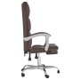 Silla de oficina reclinable cuero sintético marrón de vidaXL, Sillas de oficina - Ref: Foro24-349630, Precio: 91,55 €, Descue...