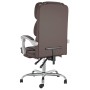 Brown synthetic leather reclining office chair by vidaXL, Office chairs - Ref: Foro24-349630, Price: 91,55 €, Discount: %