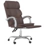 Brown synthetic leather reclining office chair by vidaXL, Office chairs - Ref: Foro24-349630, Price: 91,55 €, Discount: %