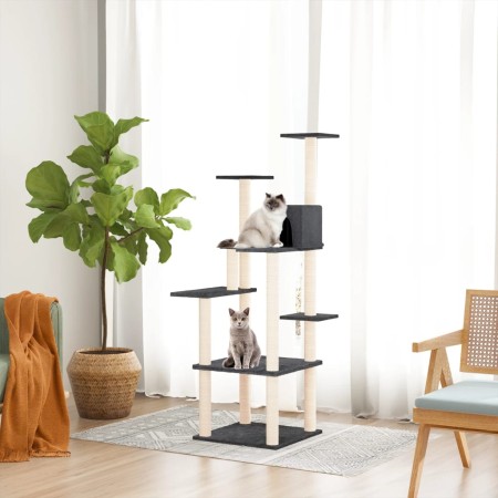 Cat scratcher with dark gray sisal posts 153 cm by vidaXL, Cat furniture - Ref: Foro24-171638, Price: 63,99 €, Discount: %