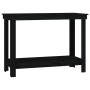 Solid black pine wood workbench 110x50x80 cm by vidaXL, Work tables - Ref: Foro24-822505, Price: 101,40 €, Discount: %