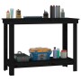 Solid black pine wood workbench 110x50x80 cm by vidaXL, Work tables - Ref: Foro24-822505, Price: 101,40 €, Discount: %