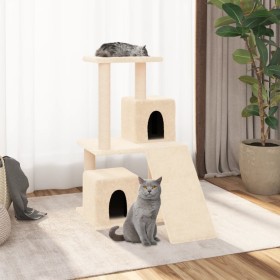 Cat scratching post with cream sisal posts 82 cm by vidaXL, Cat furniture - Ref: Foro24-171663, Price: 42,01 €, Discount: %