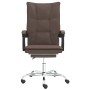 Silla de oficina reclinable cuero sintético marrón de vidaXL, Sillas de oficina - Ref: Foro24-349754, Precio: 115,34 €, Descu...