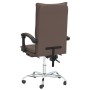 Silla de oficina reclinable cuero sintético marrón de vidaXL, Sillas de oficina - Ref: Foro24-349754, Precio: 115,34 €, Descu...