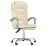 Cream synthetic leather reclining office chair by vidaXL, Office chairs - Ref: Foro24-349700, Price: 104,99 €, Discount: %