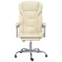 Cream synthetic leather reclining office chair by vidaXL, Office chairs - Ref: Foro24-349700, Price: 104,99 €, Discount: %