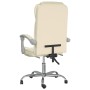 Cream synthetic leather reclining office chair by vidaXL, Office chairs - Ref: Foro24-349700, Price: 104,99 €, Discount: %