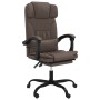 Silla de oficina reclinable cuero sintético marrón de vidaXL, Sillas de oficina - Ref: Foro24-349734, Precio: 123,76 €, Descu...