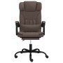 Reclining office chair in brown synthetic leather by vidaXL, Office chairs - Ref: Foro24-349734, Price: 123,99 €, Discount: %