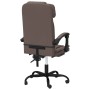 Silla de oficina reclinable cuero sintético marrón de vidaXL, Sillas de oficina - Ref: Foro24-349734, Precio: 123,76 €, Descu...