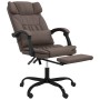 Silla de oficina reclinable cuero sintético marrón de vidaXL, Sillas de oficina - Ref: Foro24-349734, Precio: 123,76 €, Descu...