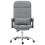 Silla de oficina reclinable con masaje de tela gris claro de vidaXL, Sillas de oficina - Ref: Foro24-349705, Precio: 108,89 €...