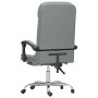 Silla de oficina reclinable con masaje de tela gris claro de vidaXL, Sillas de oficina - Ref: Foro24-349705, Precio: 108,89 €...