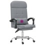 Light Gray Fabric Massage Reclining Office Chair by vidaXL, Office chairs - Ref: Foro24-349705, Price: 108,89 €, Discount: %