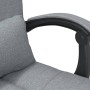 Silla de oficina reclinable con masaje de tela gris claro de vidaXL, Sillas de oficina - Ref: Foro24-349705, Precio: 108,89 €...