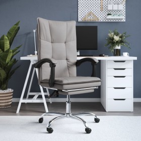 Taupe gray fabric reclining office chair by vidaXL, Office chairs - Ref: Foro24-349749, Price: 104,69 €, Discount: %