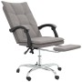 Silla de oficina reclinable de tela gris taupé de vidaXL, Sillas de oficina - Ref: Foro24-349749, Precio: 104,69 €, Descuento: %