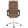 Silla de oficina reclinable de tela marrón de vidaXL, Sillas de oficina - Ref: Foro24-349646, Precio: 126,93 €, Descuento: %