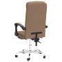 Silla de oficina reclinable de tela marrón de vidaXL, Sillas de oficina - Ref: Foro24-349646, Precio: 126,93 €, Descuento: %