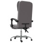 Silla de oficina reclinable cuero sintético gris de vidaXL, Sillas de oficina - Ref: Foro24-349621, Precio: 90,57 €, Descuent...