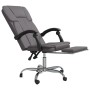 Silla de oficina reclinable cuero sintético gris de vidaXL, Sillas de oficina - Ref: Foro24-349621, Precio: 90,57 €, Descuent...