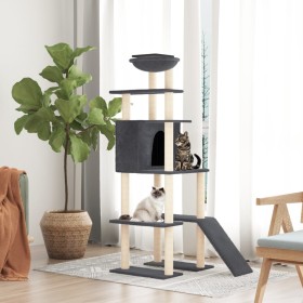 Cat scratching post with dark gray sisal posts 166 cm by vidaXL, Cat furniture - Ref: Foro24-171683, Price: 81,01 €, Discount: %