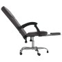 Silla de oficina reclinable cuero sintético gris de vidaXL, Sillas de oficina - Ref: Foro24-349621, Precio: 90,57 €, Descuent...