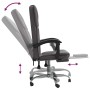 Silla de oficina reclinable cuero sintético gris de vidaXL, Sillas de oficina - Ref: Foro24-349621, Precio: 90,57 €, Descuent...