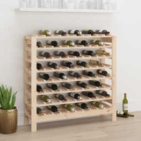 Solid pine wood wine rack 109.5x30x107.5 cm by vidaXL, Wine racks - Ref: Foro24-822536, Price: 121,36 €, Discount: %