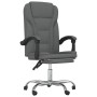 Silla de oficina reclinable de tela gris oscuro de vidaXL, Sillas de oficina - Ref: Foro24-349696, Precio: 114,66 €, Descuent...