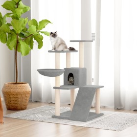 Rasier für Katzen mit klaren grauen Sisal-Positionen 94 cm von vidaXL, Katzenmöbel - Ref: Foro24-171703, Preis: 59,63 €, Raba...