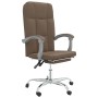 Silla de oficina reclinable de tela marrón de vidaXL, Sillas de oficina - Ref: Foro24-349636, Precio: 108,08 €, Descuento: %